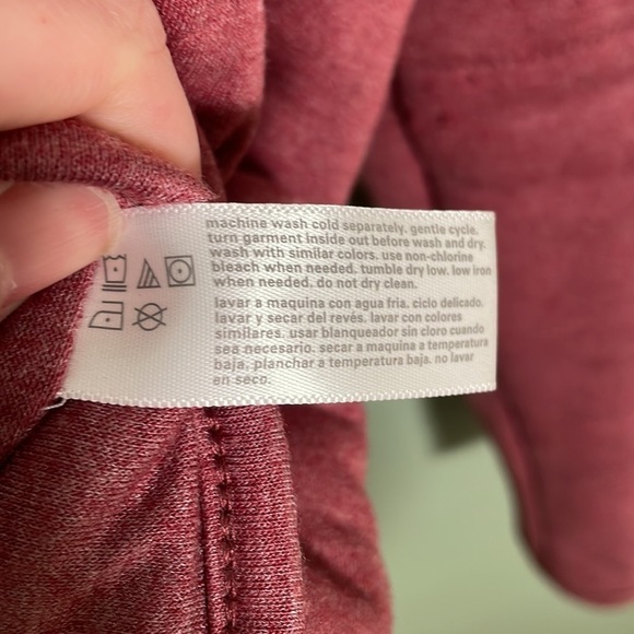 Three Dots Full Zip Quilted Jacket Rose Size Small - Picture 6 of 6